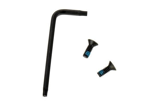 Trijicon SRO Mounting Kit for Glock MOS and Springfield OSP with pre-threadlocked screws and hey key.